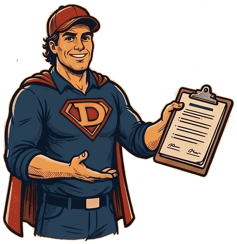 Dan writing up the number